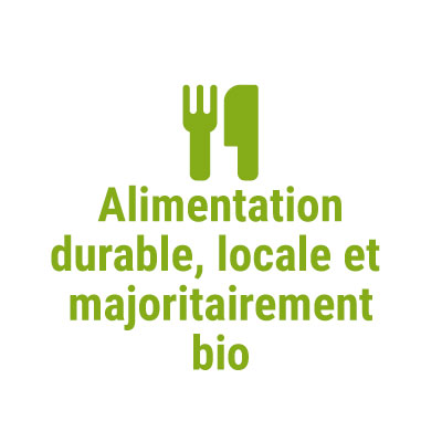 Alimentation durable, locale et majoritairement bio