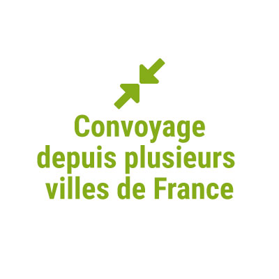 Convoyage depuis plusieurs villes en France