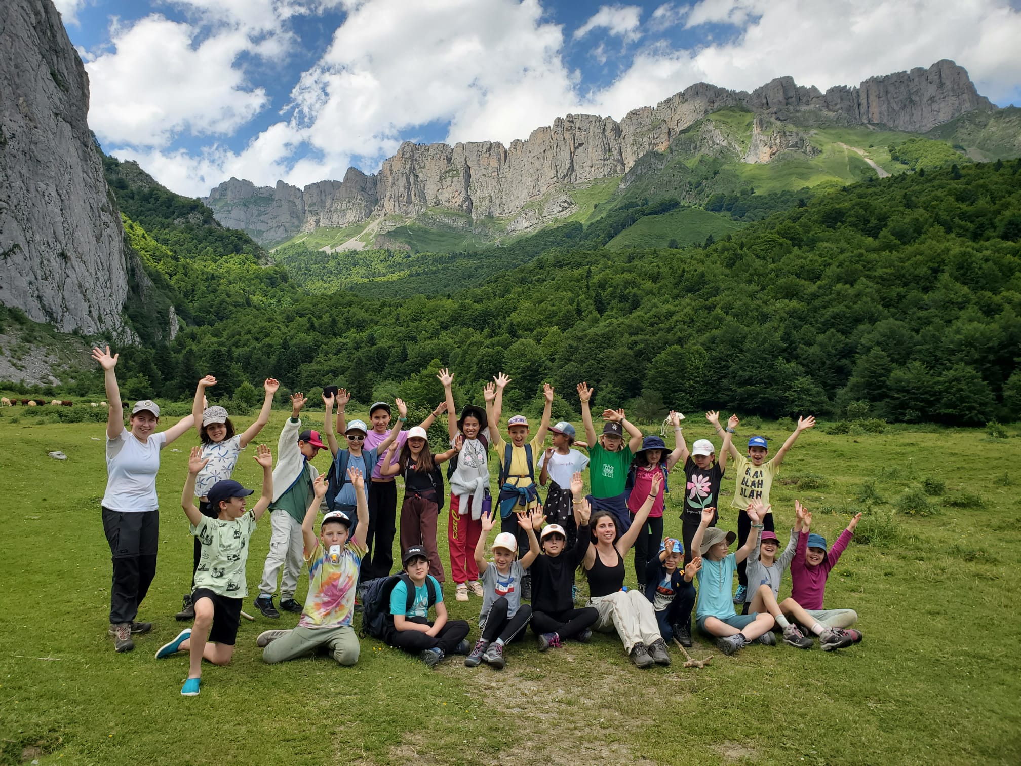 photo groupe à Lescun
